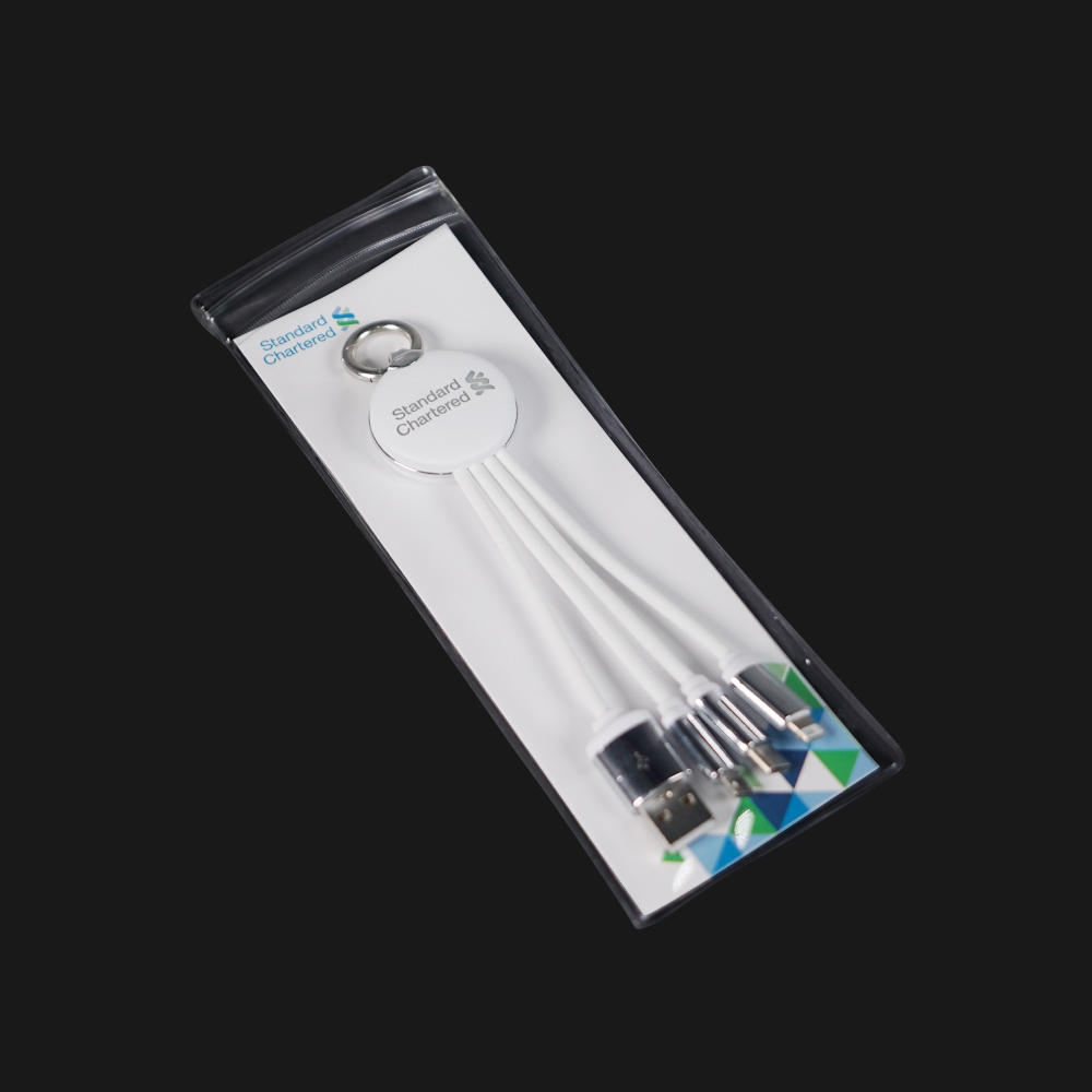 可發光LED LOGO 3 合 1 充電線